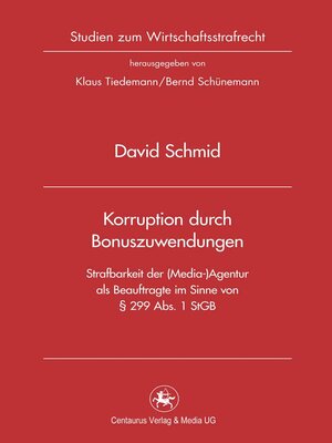 cover image of Korruption durch Bonuszuwendungen